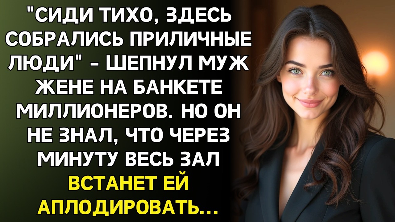15 лет он стыдился брать жену на корпоративы. Пока не узнал, кто она на самом деле...