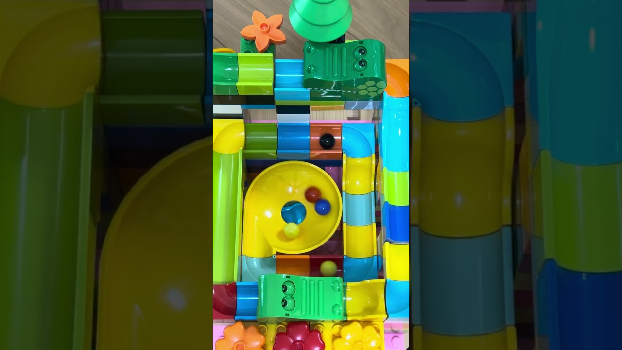 Marbles falling in a vortex Marble Run ASMR #8 #marblerun #マーブルラン
