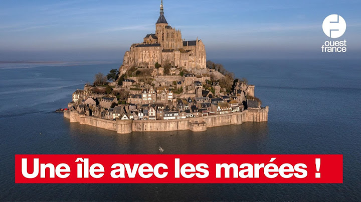Pendant les grandes marées, le Mont Saint-Michel redevient une île