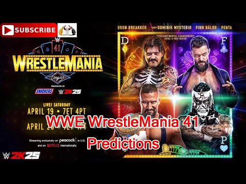 WWE WrestleMania 41 IC Title Bron Breakker vs. Penta vs