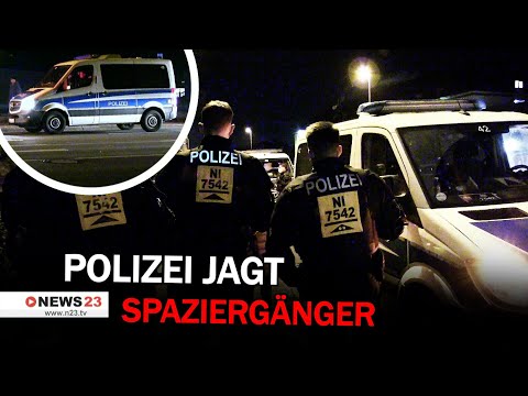 Polizeieinsatz gegen Spaziergänger in Nienburg (10.01.2022)