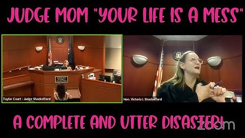 Judge Shackelford turns on Mom-mode and gives EPIC lecture to get struggling young lady to treatment