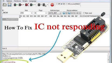 How To Fix IC not responding error on CH341A PROGRAMMER