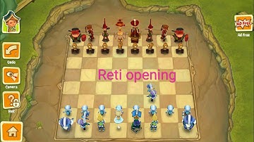 Chess :Master Level ! Toon clash chess android game play  ! Reti opening(  Queen legacy)