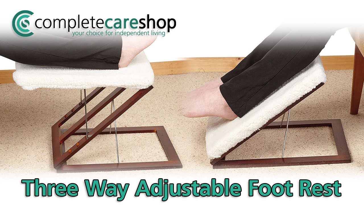 Three Way Adjustable Foot Rest - Optimum Levels Of Comfort For