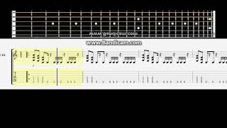 Rammstein - Du Hast # Guitar lesson note tabs