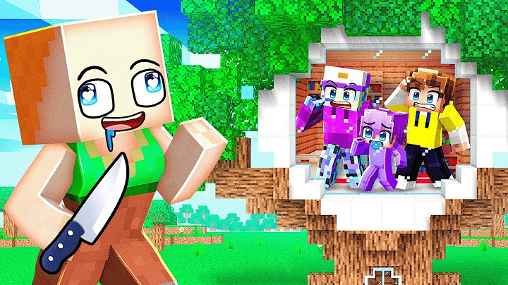 I Built a SECRET TREEHOUSE to Hide From CRAZY FAN GIRL in Minecraft!