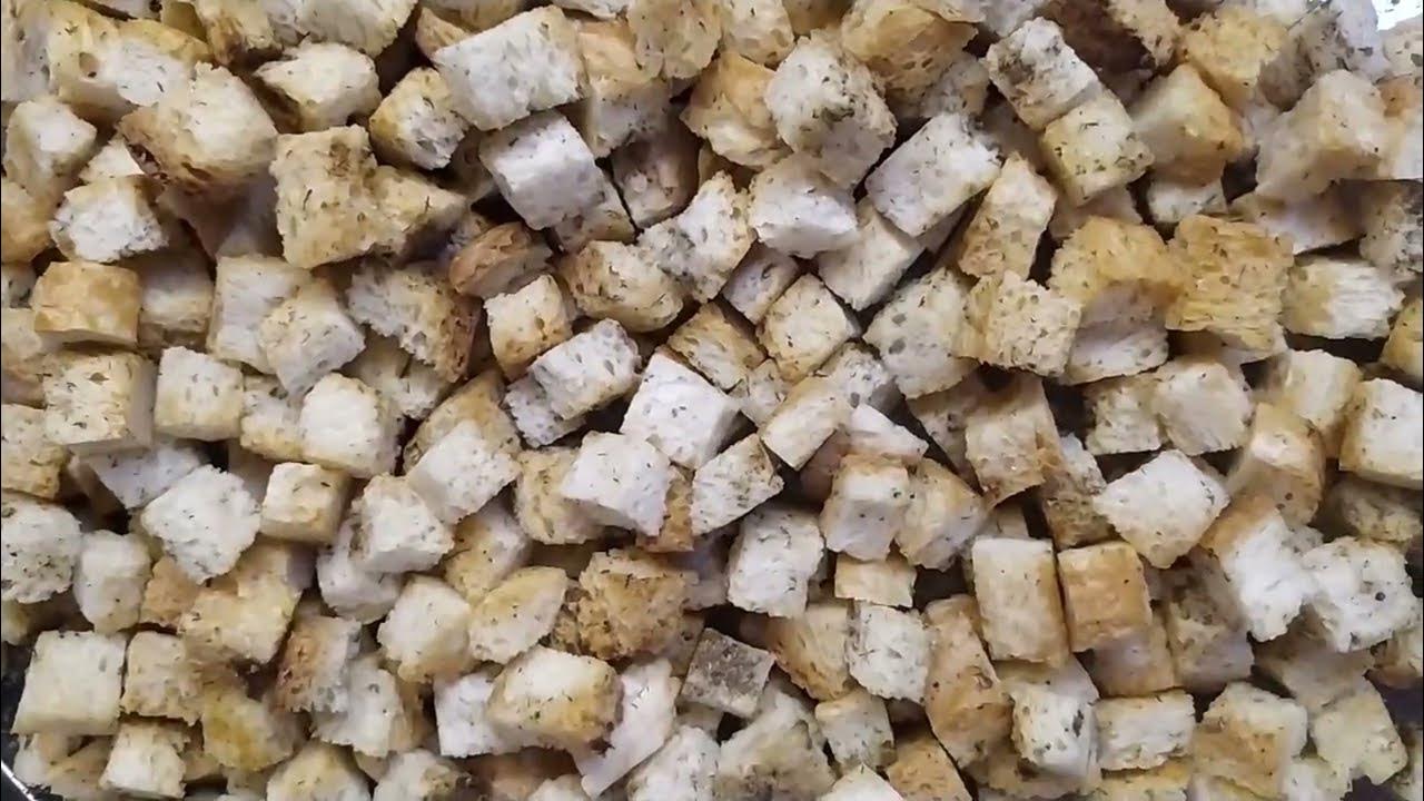 Пикантные сухари или что сделать с остатками хлеба постного #постнаяеда ...