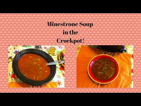 Minestrone Soup in the Crockpot