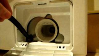 Remade video, this is only 5 minuets long, and in real time, with no
music, a video showing on how to locate, open, clean replace the
filter ...