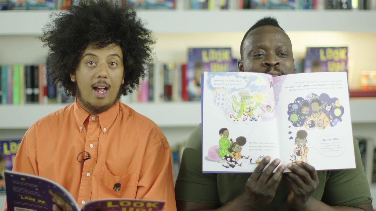 OurShelves: Meet Nathan Bryon and Dapo Adeola, Author and Illustrator of ROCKET SAYS LOOK UP.