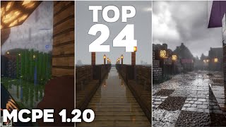 (Top 24) MCPE 1.20+ BEST Ultra Realistic Shaders for RENDER DRAGON (Android, iOS, Windows 10) screenshot 4