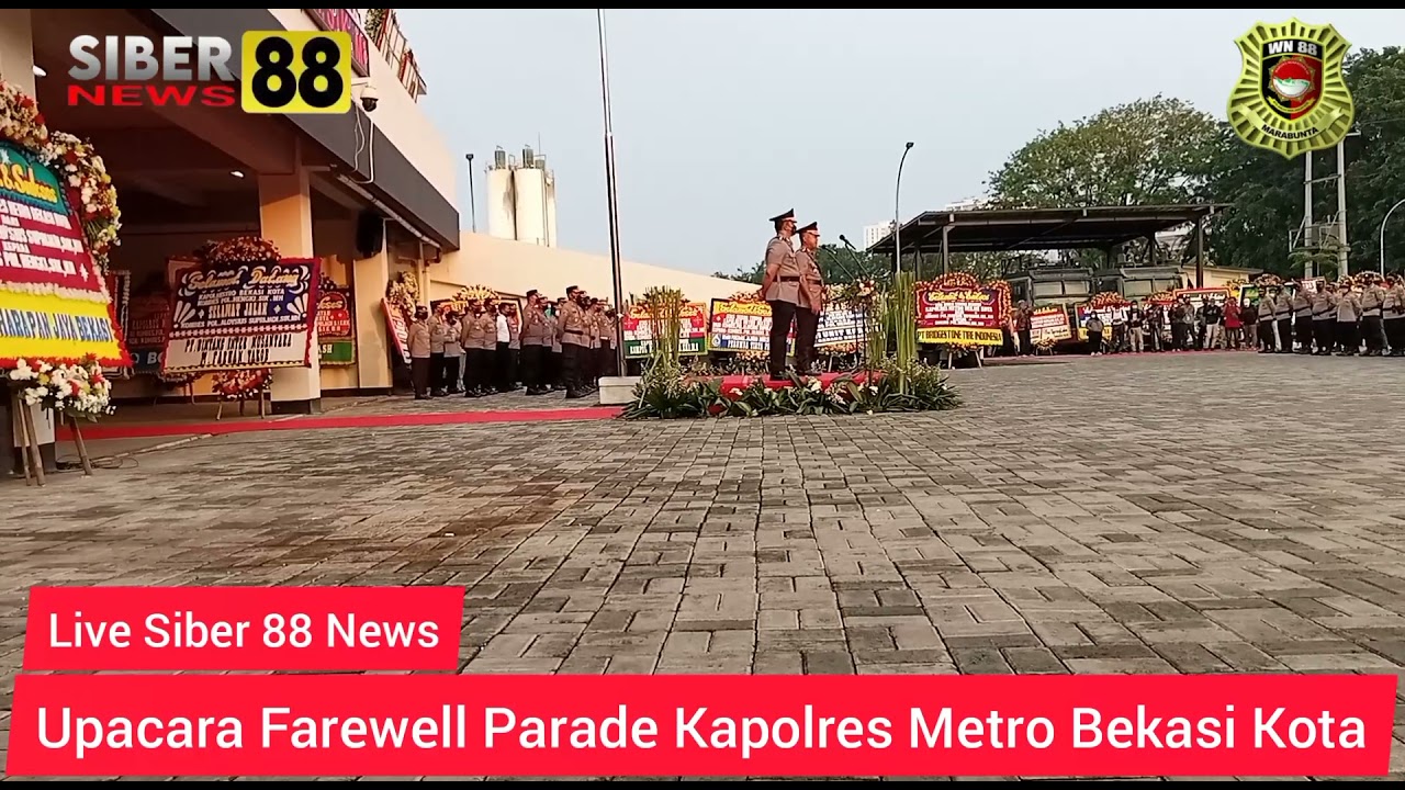 Upacara Farewell Parade Kapolres Metro Bekasi Kota