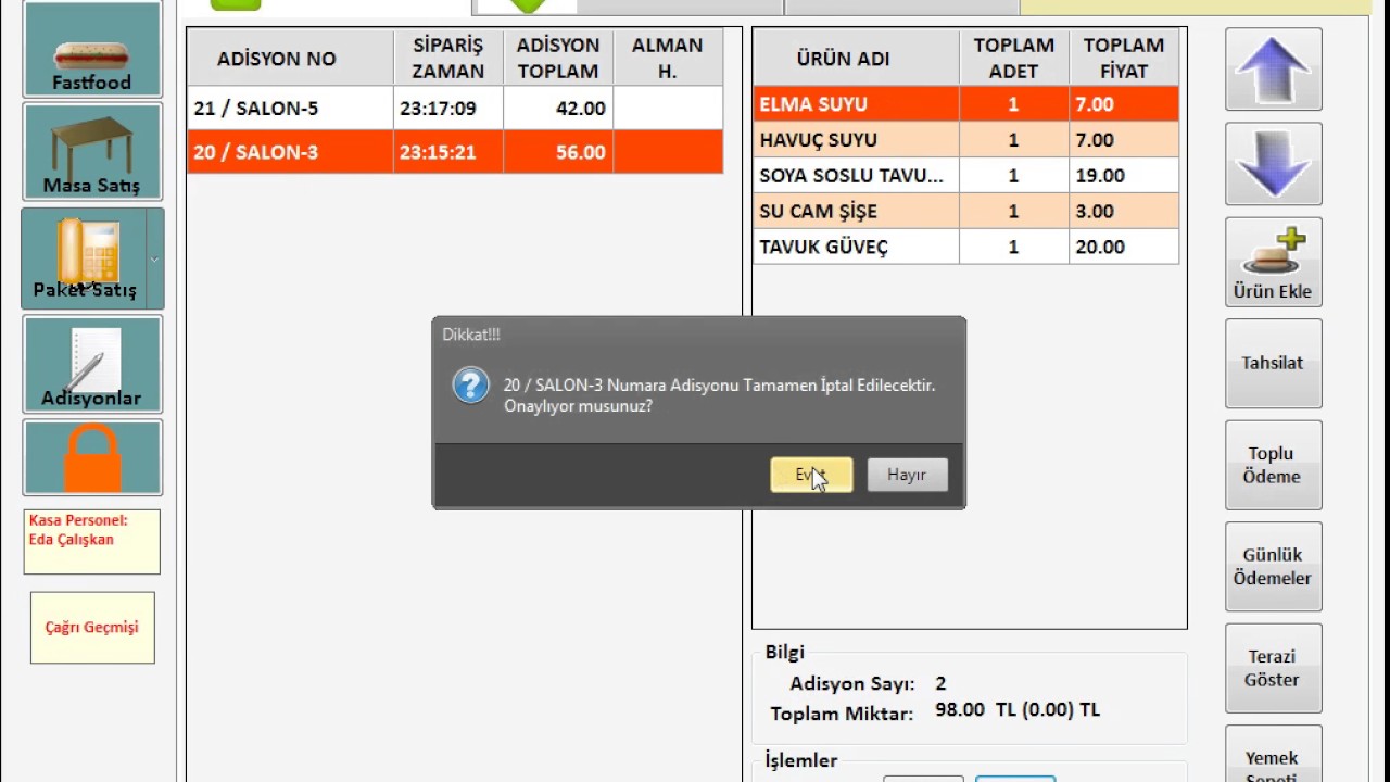 4-ADSİYON-İPTAL ETME