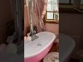 Розовая ванная для Barbie 🌸🛁#diy #asmr #miniature #ванная #релакс #relax #diorama #pink