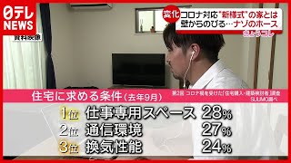 「新型コロナ」で変わる“住まい”の価値観…コロナ対応“新様式”住宅とは？（2021年1月13日放送「news every.」より）