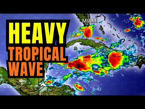 Heavy Tropical Wave moving through Jamaica...