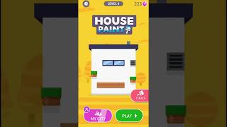 House Paint Game Level 1 - 10 Walkthrough | House Paint #entertainment #games #gamers screenshot 3