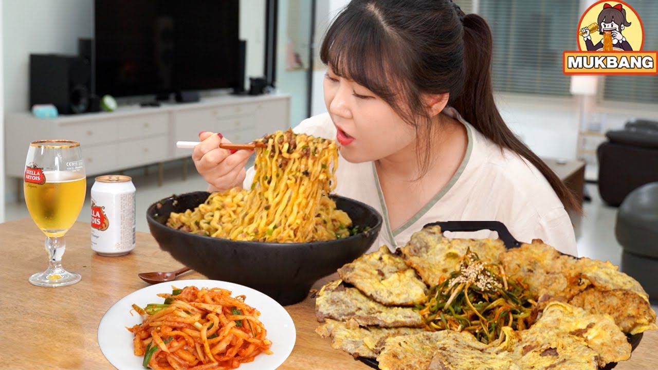 진짬뽕으로 마제소바 만들기! 여기에 육전과 파절이 조합으로 시원한 맥주한잔~🍻 | Maze Soba made with Jin Jjambbong 먹방 Mukbang