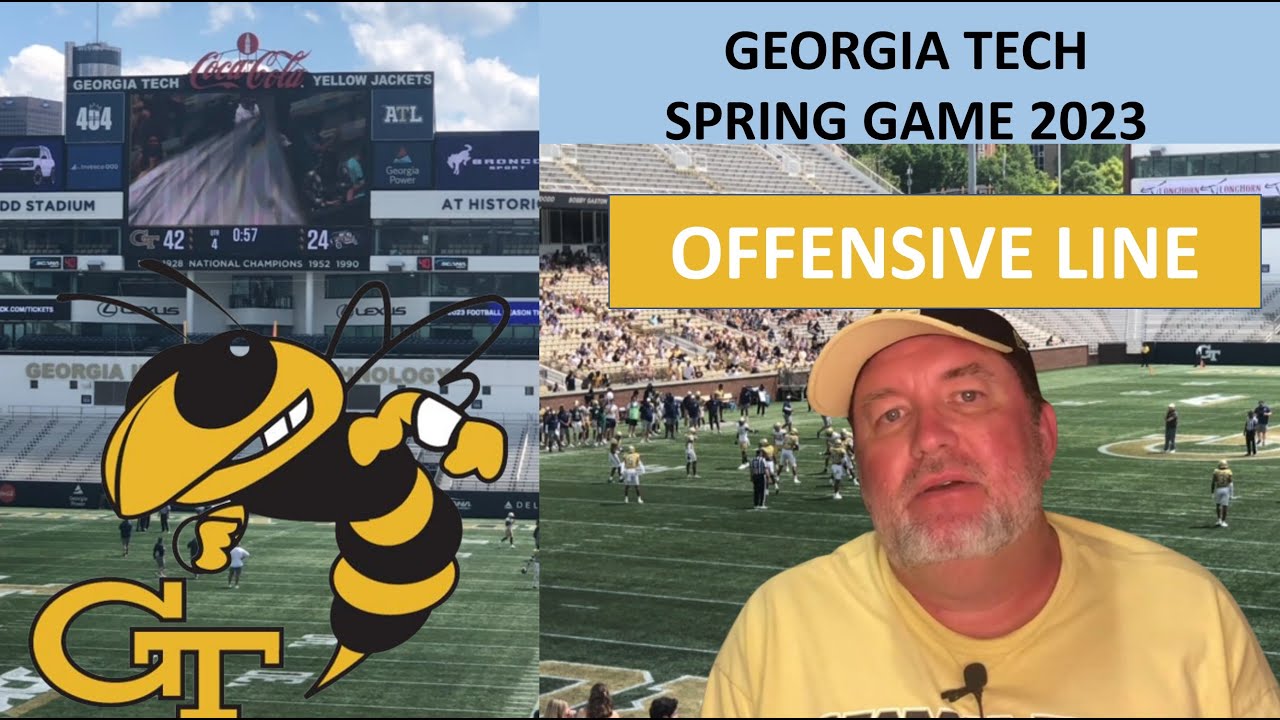 2023 Tech Spring Game Offensive Line YouTube