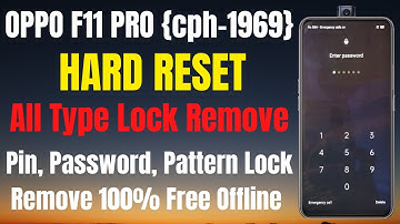 Oppo F11 Pro (CPH-1969) Hard Reset l Pin, Pattern Lock Remove l How To Hard Reset Oppo F11 Pro