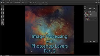 Processing astronomical images with Photoshop's Layers