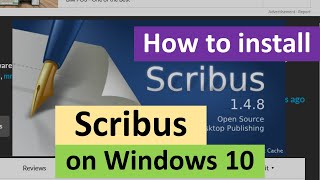 How to install Scribus on Windows 10