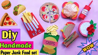 How To Make Bakery Set / Diy Cute Bakery Set / Homemade Bakery Set Without Cardboard / Junk Food Set