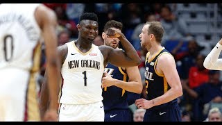 Zion Williamson Shows His Range From 3 Then Throws Down Putback Dunk