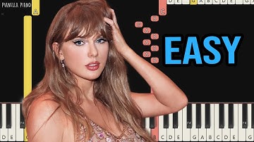 Taylor Swift - The Life of a Showgirl (ft Sabrina Carpenter) | EASY Piano Tutorial by Pianella Piano