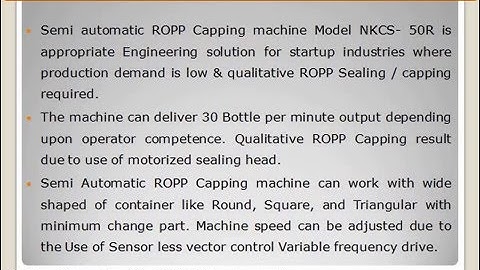 The Ultimate Guide To Economical Ropp Capping Machine