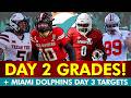 Dolphins Draft Grades Day 2: Jacob Rodriguez, Chris Bell, Caleb Douglas + Dolphins Day 3 Targets