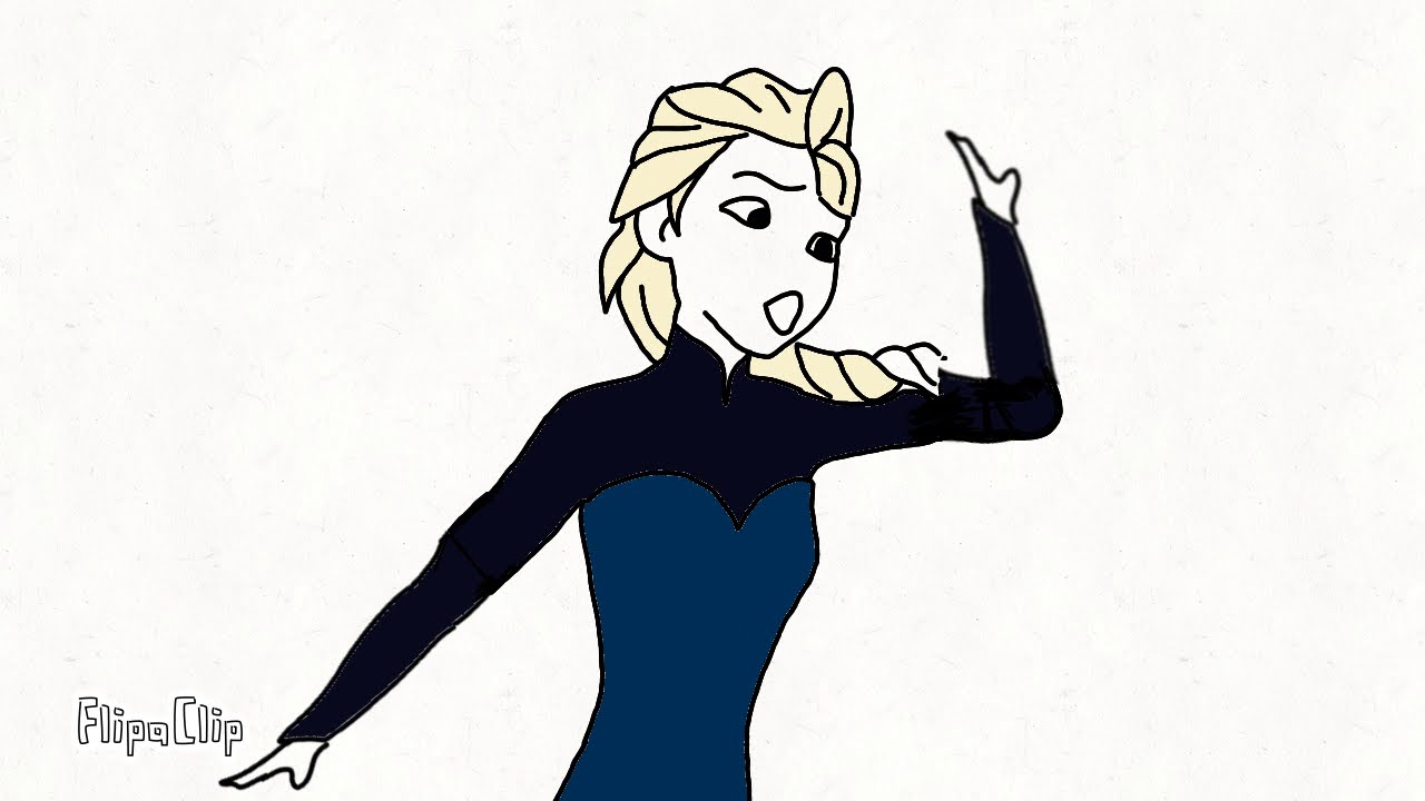 Elsa Let it go Dress change Animation Frozen Flipaclip YouTube