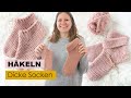 Einfache Socken häkeln