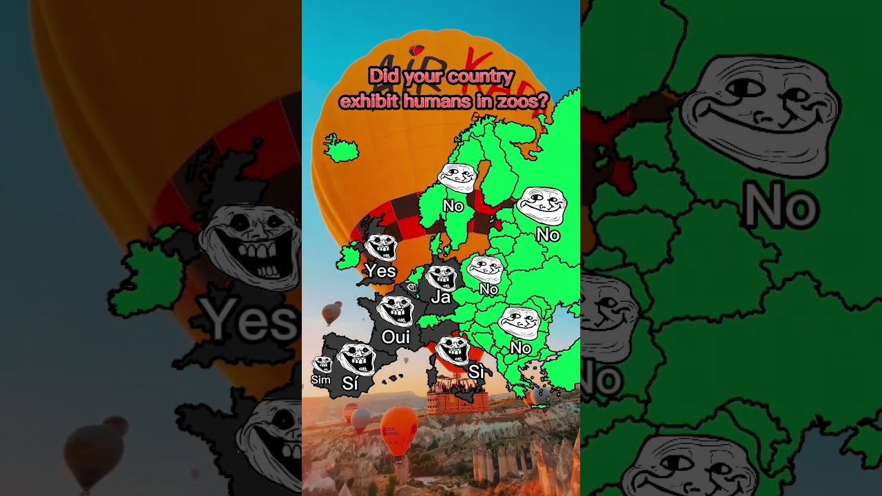 Did your country exhibit humans in zoos? 