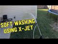 Soft washing a home with an xjet house wash vlog