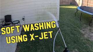 Soft Washing a Home With an XJet! House wash vlog