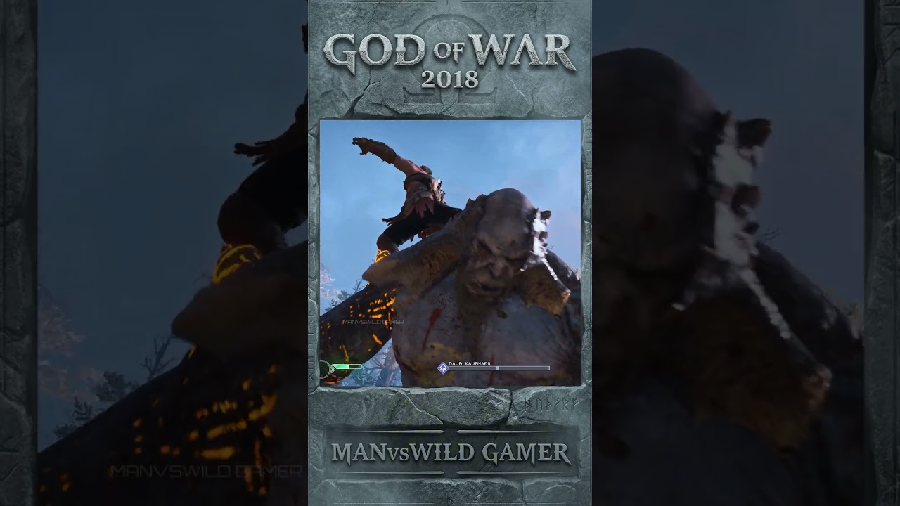 GOD OF WAR - Kratos vs. Daudi | 4K UHD Cinematic (Boss Fight)