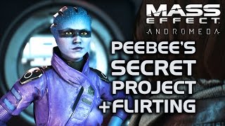 Mass Effect Andromeda - Peebee Working on a Secret Project + Flirting