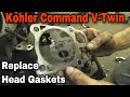 How To Replace The Head Gaskets On A Kohler Command V-Twin Engine with Taryl