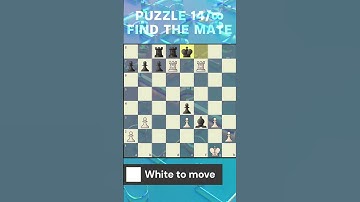 White to move, Puzzle of the day ,Puzzle-14- Chess.com #chess #fun #playchess #solve  #puzzle