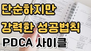 단순하지만 강력한 성공 법칙, Pdca 사이클 5분 완전 정리