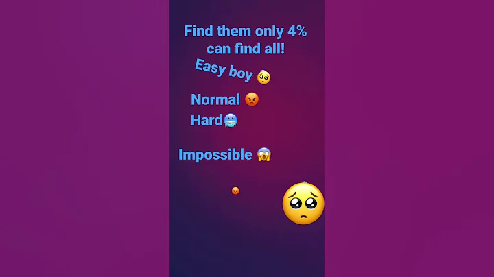 Find them all only 4% can find them