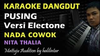 Karaoke Dangdut Pusing || Nada Cowok