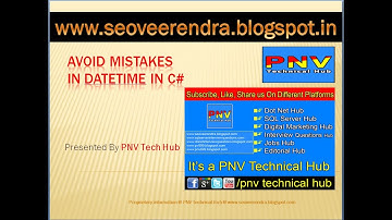 Must Avoid Mistakes using Date Time in C#