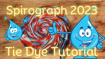 Tie-Dye Designs: Spirograph 2nd Attempt