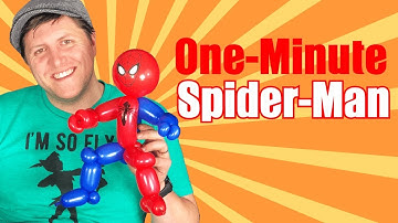 One-Minute Spiderman Balloon by Balloon Josh