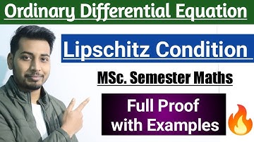 Lipschitz Condition | Lipschitz condition for two variables | Lipschitz constant | Msc maths |