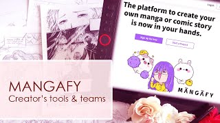 Mangafy Website for mangaka - Team Management tools to create your own comic! screenshot 1