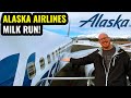 6 HOURS ON A 737! Flying the Alaska Milk Run!